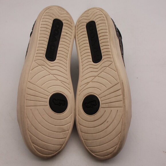 Coach Clip Men's 8.5 D Low Top Sneaker Signature Jacquard Color Black CI077 - Picture 9 of 10